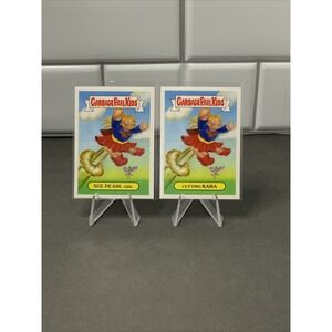 Supergirl Melissa Benoist DC Garbage Pail Kids 2 Card Set 2016 Prime Slime